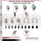 Service Caster 3.5 Inch 316SS Thermoplastic Rubber 7/8 Inch Stem Caster Lock Brake SCC, 2PK SCC-SS316TTLEX20S3514-TPRB-2-S-2-78 - alternate 3
